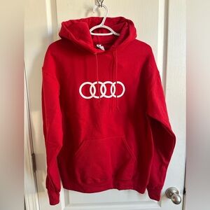 Audi Jerzees Red Hoodie – Women’s Size Medium – NWT